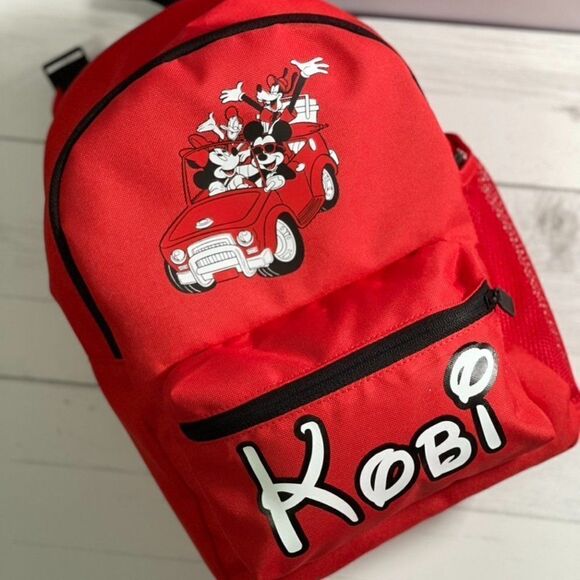 PERSONALIZED DISNEY MICKEY & FRIENDS BACKPACK - Picture 1 of 9